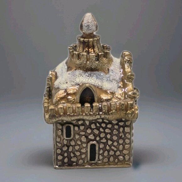 STUNNING MONET 2008 Miniature Porcelain Hinged  Church Keepsake Box - Picture 4 of 6